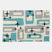 Retro-Mittel-Century-Modern-Abstraktes-Muster Geschirrtuch (Horizontal)