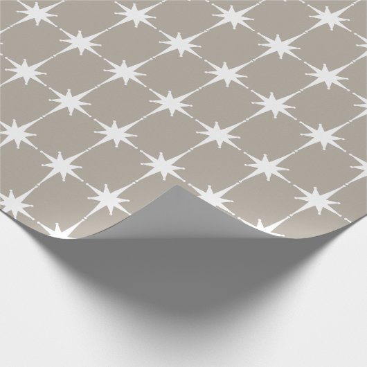 Retro Mittelalter Moderne Sternexplosionen Muster  Geschenkpapier (Ecke)