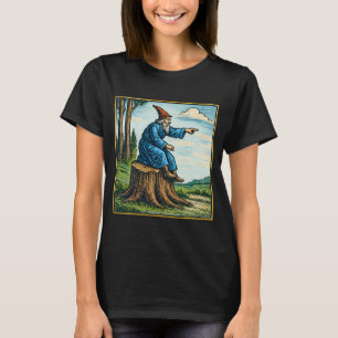 Retro-Mittelalter-Schneckenreiter-Fantasy-T-Shirt T-Shirt