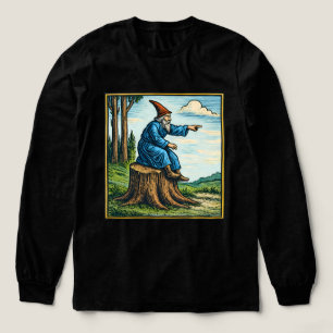 Retro-Mittelalter-Schneckenreiter-Fantasy-T-Shirt Tri-Blend Shirt