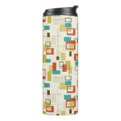 Retro Mittelalterliche, bunte geometrische Formen Thermosbecher (Nach links gedreht)