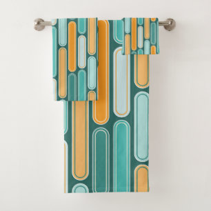Retro Mittelalterliches Tessin Pinakothek Züst Wei Badhandtuch Set