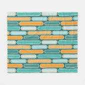 Retro Mittelalterliches Tessin Pinakothek Züst Wei Fleecedecke (Vorderseite (Horizontal))