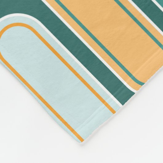 Retro Mittelalterliches Tessin Pinakothek Züst Wei Fleecedecke (Ecke)