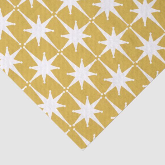 Retro Mitteljahrhundert Moderne Sternexplosionen M Seidenpapier (Detail)
