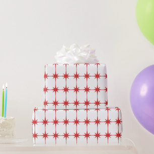 Retro Mitteljahrhundert Moderne Sternexplosionen R Geschenkpapier