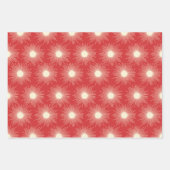 Retro Mitteljahrhundert Moderne Weihnachtssunburge Geschenkpapier Set (Vorderseite)