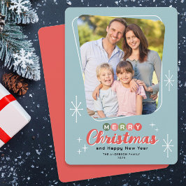 Retro Mitteljahrhundert Modernes Foto Weihnachten