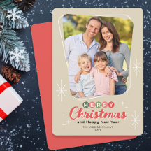 Retro Mitteljahrhundert Modernes Foto Weihnachten