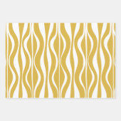 Retro Mitteljahrhundert Modernes Hourglass Abstrak Geschenkpapier Set (Vorderseite 2)