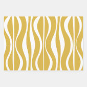 Retro Mitteljahrhundert Modernes Hourglass Abstrak Geschenkpapier Set (Vorderseite)