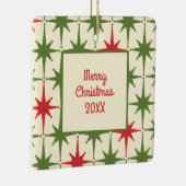 Retro Mitteljahrhundert Modernes Weihnachtsjahr St Keramikornament (Rechts)