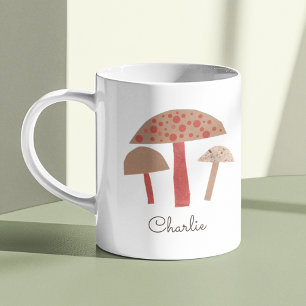 Retro-Mitteljahrhundert-Pilze Niedlich Vintage-Ins Kaffeetasse