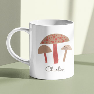 Retro-Mitteljahrhundert-Pilze Niedlich Vintage-Ins Kaffeetasse