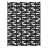 Retro Mitteljahrs Teardrops Black Tischdecke (Vorderseite)