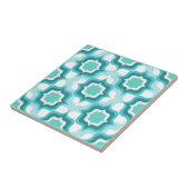 Retro-Mittelmeer Blau-Weiß Fliese (Seite)
