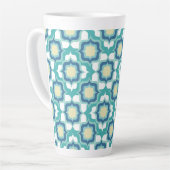 Retro Mittelmeer Blau Weiß Milchtasse (Linke Ecke)
