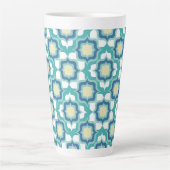 Retro Mittelmeer Blau Weiß Milchtasse (Vorderseite)