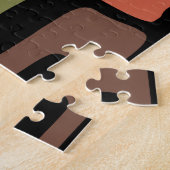 Retro-Mittelmoderne-Abstrakt Puzzle (Seite)
