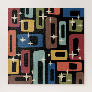 Retro-Mittelmoderne-Abstrakt Puzzle
