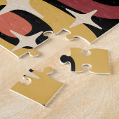 Retro-Mittelmoderne-Abstrakt Puzzle (Seite)