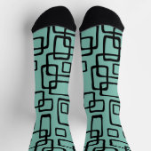 Retro-Mittelmoderne abstrakte Muster Socken (Oben)