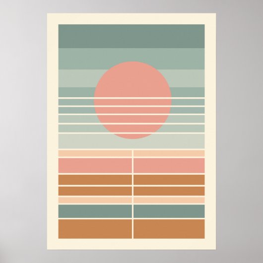 Retro Mitten im Jahrhundert Poster (Vorne)