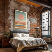 Retro Mitten im Jahrhundert Poster