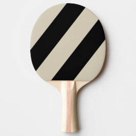 Retro Mitternacht Drei fette Streifen Tischtennis Schläger
