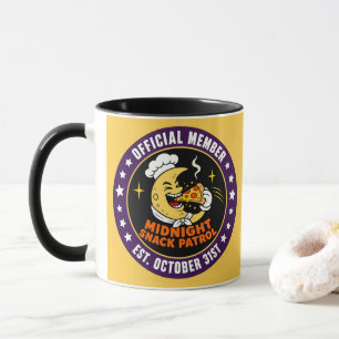 Retro-Mitternachtssnack-Patrouille Halloween  Tasse