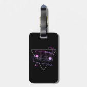 Retro Mix Gepäckanhänger (Rückseite vertikal)