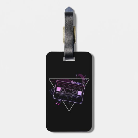 Retro Mix Gepäckanhänger (Rückseite vertikal)