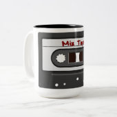 Retro Mix Tape Coffee Tasse der 80er Jahre (Vorderseite Links)