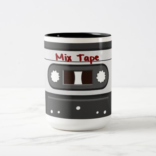 Retro Mix Tape Coffee Tasse der 80er Jahre (Mittel)