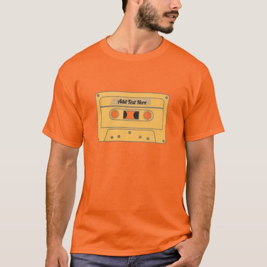 Retro Mix Tape. Personalisierter T - Shirt (Vorderseite)