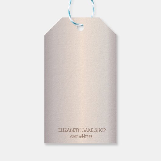 Retro Mixer Blume Glitzer Tropfen Bäckerei Geschenkanhänger (Rückseite)