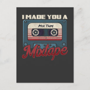 Retro-Mixtape-Liebhaber der Musik der 80er 90er Ja Postkarte
