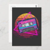 Retro Mixtape Vaporwave Music Sunset Tape Postkarte (Vorne/Hinten)