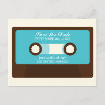 Retro Mixtape Wedding Save the Date