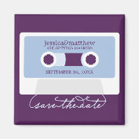 Retro Mixtape Wedding Save the Date