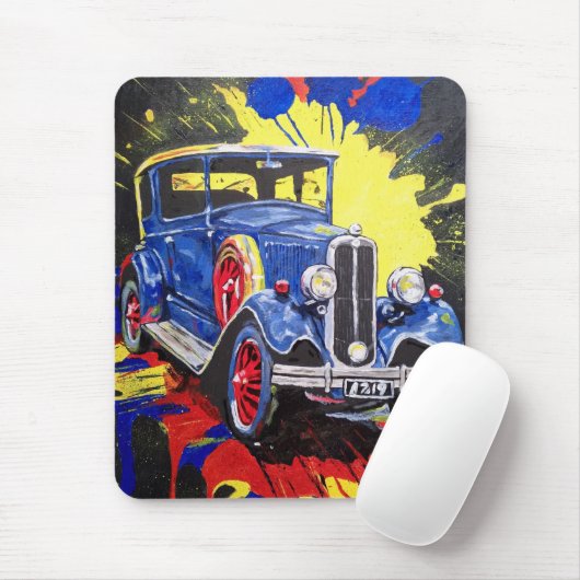 Retro, mobil, Auto, Vintag, Mousepad (Mit Mouse)