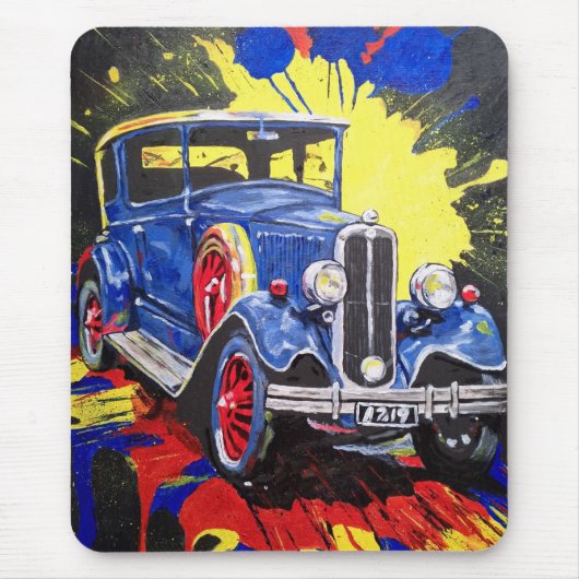 Retro, mobil, Auto, Vintag, Mousepad (Vorne)