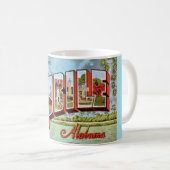 Retro Mobile Alabama Postcard Tasse (VorderseiteRechts)