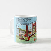 Retro Mobile Alabama Postcard Tasse (Vorderseite Links)
