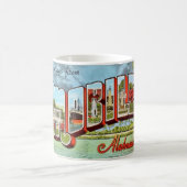 Retro Mobile Alabama Postcard Tasse (Mittel)