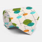 Retro mobile Muster-atomarKrawatte Krawatte (Gerollt)