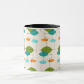 Retro mobile Muster-Wecker-atomarTasse Tasse (Zentrum)