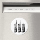 Retro Mobile Phone Graphic Magnet (In Situ (Geschirrspüler))