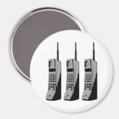 Retro Mobile Phone Graphic Magnet (Vorderseite/Rückseite)