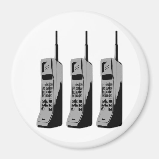 Retro Mobile Phone Graphic Magnet (Vorne)